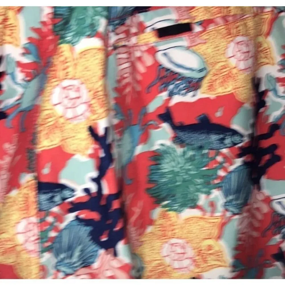 Nautica Men's Coral Floral‎ Boardshort In Multicolor Size M